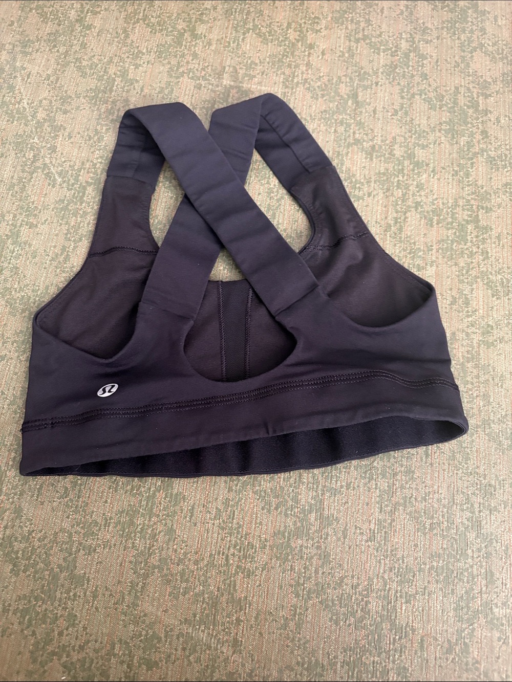 lululemon athletica Black Crisscross Back Sports Bra
